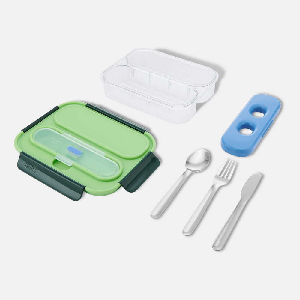 color::Sea Glass | Built Gourmet 2 Compartment Bento with Ice Pack